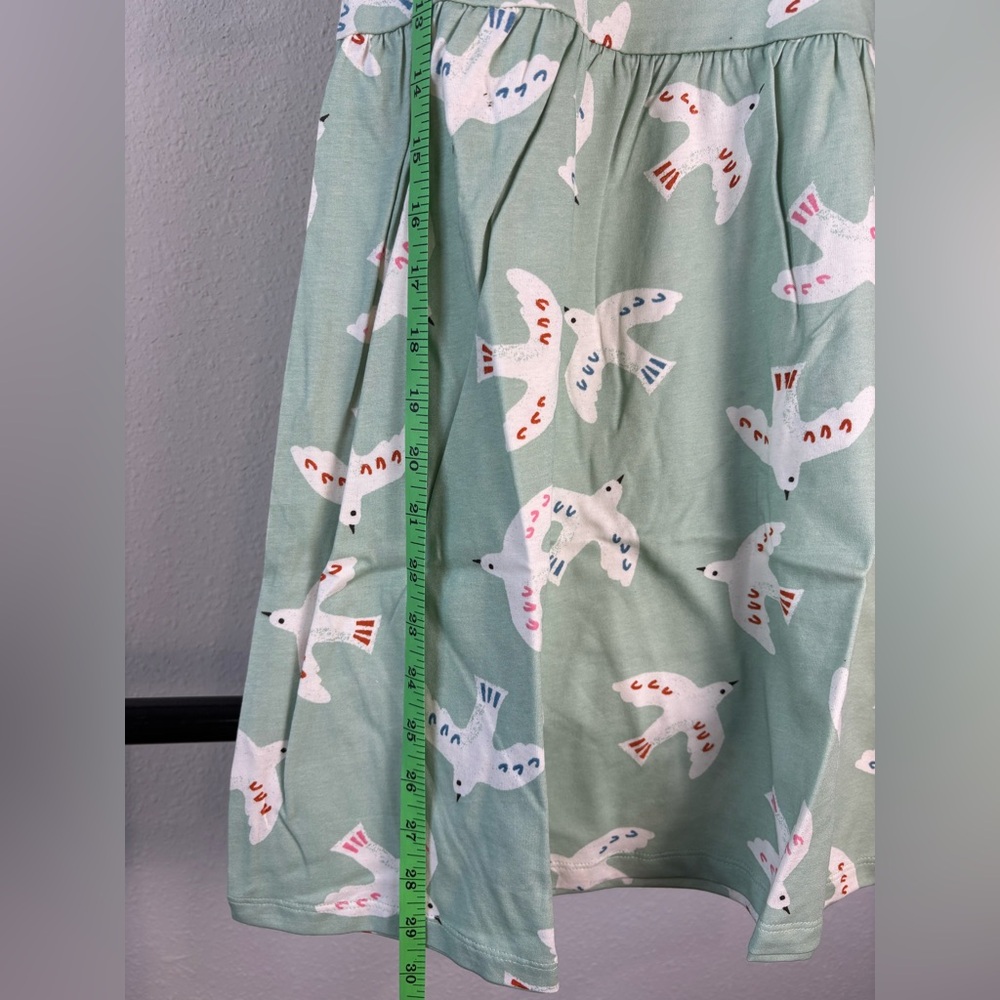 H&M Girls Green | White Birds Dress size: 8-10 Years NWT - Picture 5 of 5